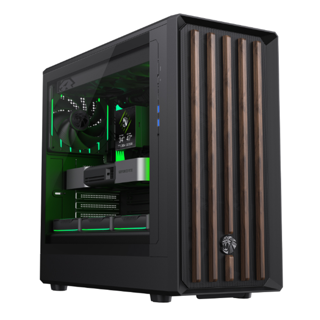 Компьютерный корпус Gamemax CLAW 460 WB Black без Б/П