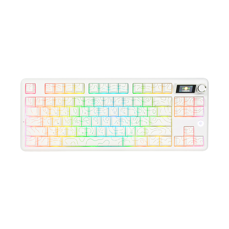 Клавиатура Ajazz AK870 v2 Murad Switch White