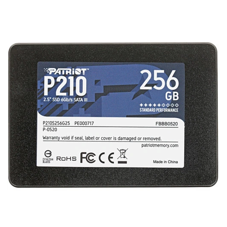 Твердотельный накопитель SSD Patriot P210 256GB SATA