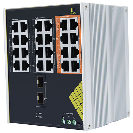 GNT-IG1226F8-AC - Индустриальный коммутатор